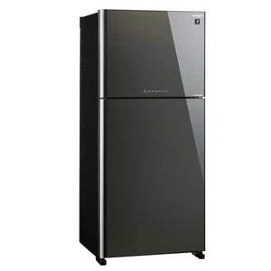 מקרר מקפיא עליון 600 ליטר Sharp SJ-4660 זכוכית אפור כהה