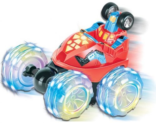 מכונית פעלולים TWISTER 360 בשלט רחוק מסתובב 360 מעלות עם סוללה נטענת