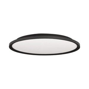 צמוד תקרה מרחף דק ועגול שחור GALAXY 50W 60CM גוון אור משתנה בקליק Nisko
