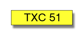 סרטים למכשירי תוויות (פיטאץ') BROTHER TXC51	