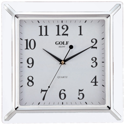 שעון קיר גולף GOLF PW012-1700 בצבע פנינה.