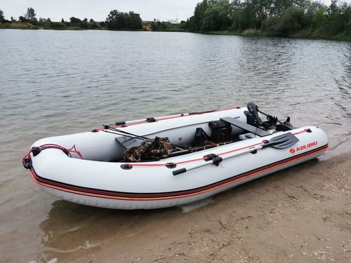 סירה גומי מתנפחת למנוע עם KEEL V לחמישה אנשים KOLIBRI KM 360DSL