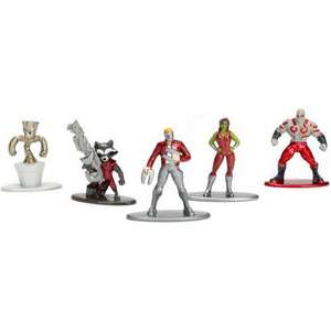 מארז 5 דמויות מתכת מיניאטוריות של שומרי הגלקסיה עם בסיס הצבה