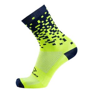 גרבי רכיבה COLOR SOCKS פוליאמיד צהוב-שחור פלורסנטי קייציים מנדפים