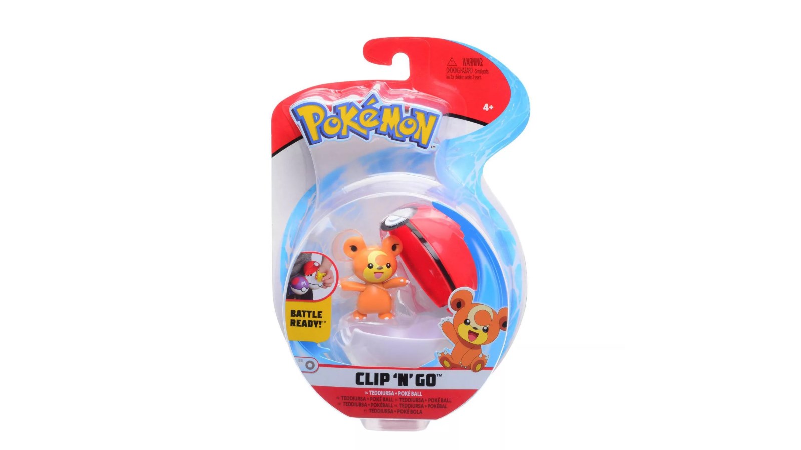 סט פסלון פוקימון – Teddiursa + Poké Ball