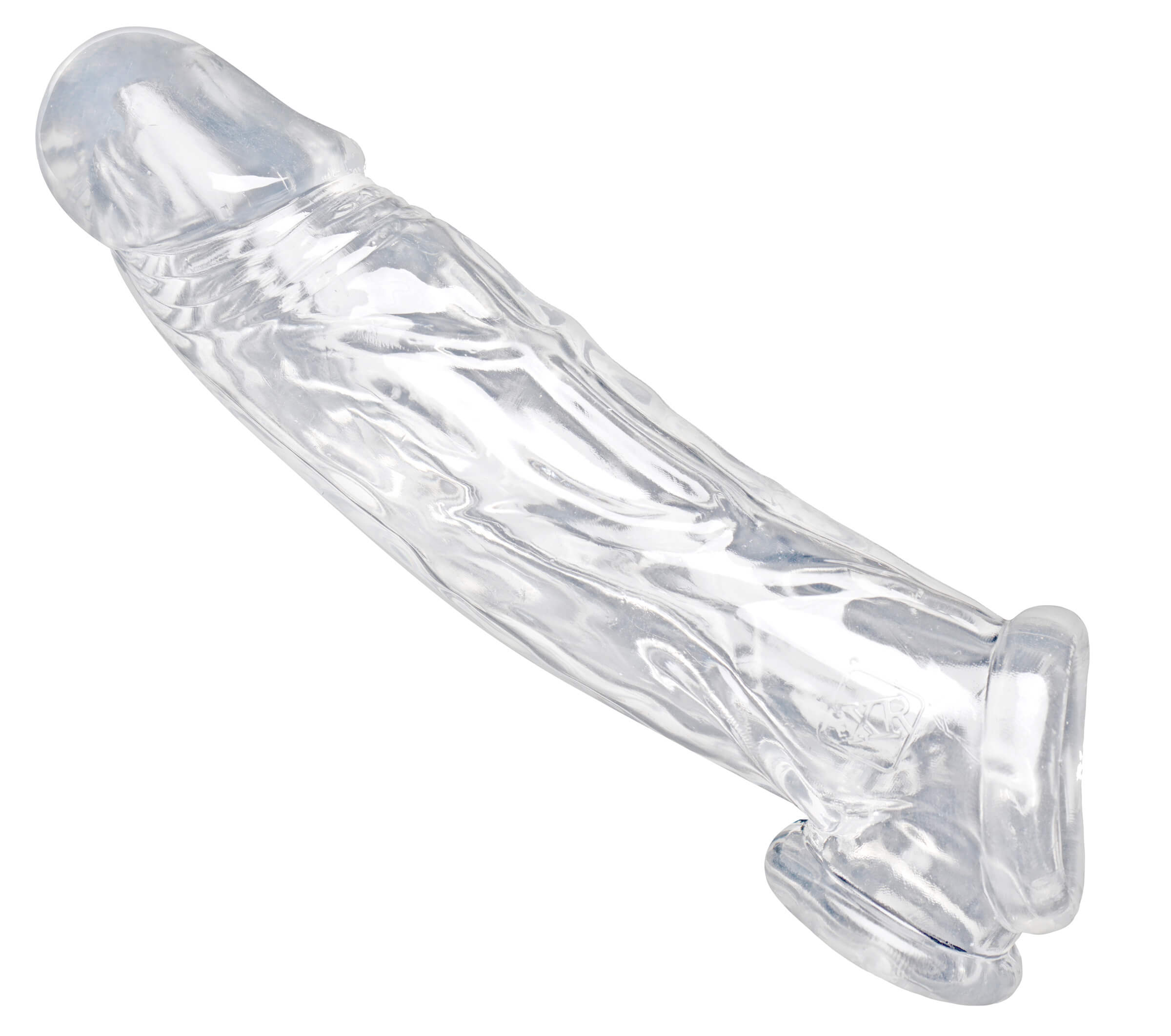 שרוול רך המעבה ומאריך את איבר הגבר Realistic Clear Penis Enhancer and Ball Stretcher