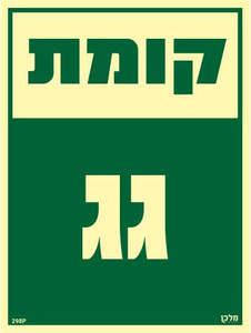 שלט פולט אור קומת גג - מקט 298