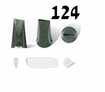 S-124 צנטר עלה ירוק (LEAF) צד רחב גימור ישר צד צר (ורד), נירוסטה