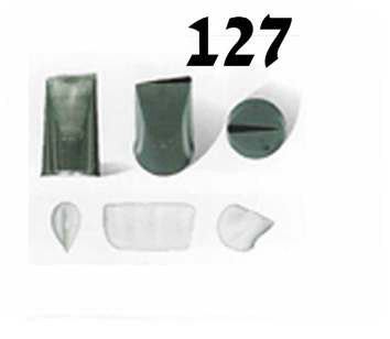 S-127 צנטר עלה ירוק (LEAF) צד רחב גימור ישר צד צר (ורד), נירוסטה