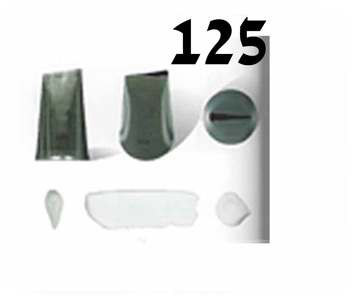 S-125 צנטר עלה ירוק (LEAF) צד רחב גימור ישר צד צר (ורד), נירוסטה