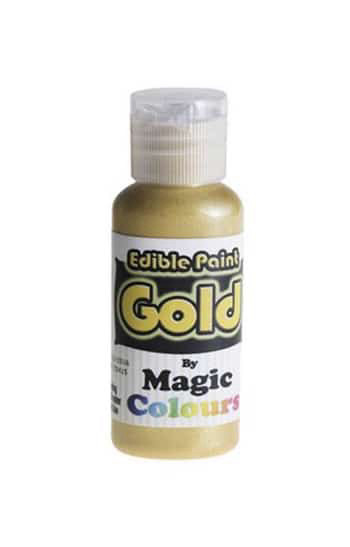 צבע מאכל/גואש בג'ל – זהב מטאלי Magic Colours