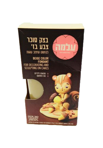 בצק סוכר צבע גוף (בז׳) עלמה 150 גרם (פרווה)