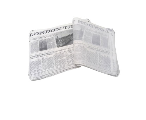 נייר פרגמנט מעוטר לונדון LONDON TIMES להגשה 25 יח’