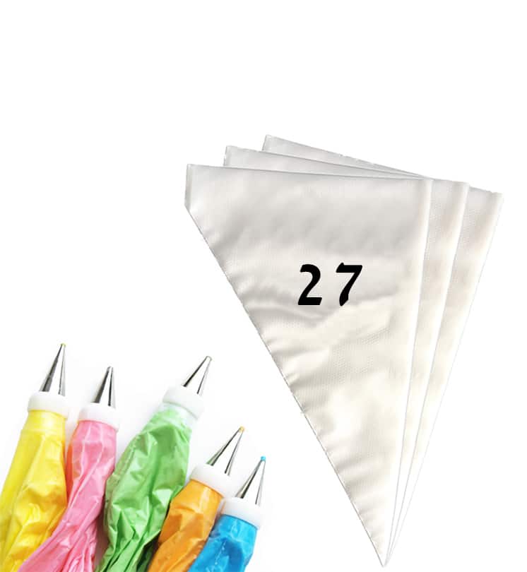 100 שקיות זילוף חד פעמיות – 27 סמ
