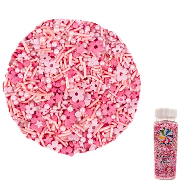 סוכריות Sprinkles Ombre ורוד 120 גרם