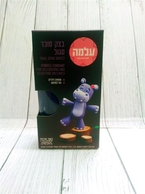 בצק סוכר סגול עלמה 150 גרם (פרווה)