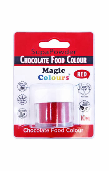 אבקת צבע מאכל לשוקולד אדום Magic Colours