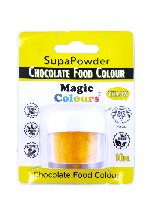 אבקת צבע מאכל לשוקולד צהוב Magic Colours