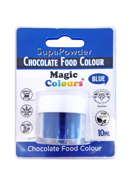 אבקת צבע מאכל לשוקולד כחול Magic Colours