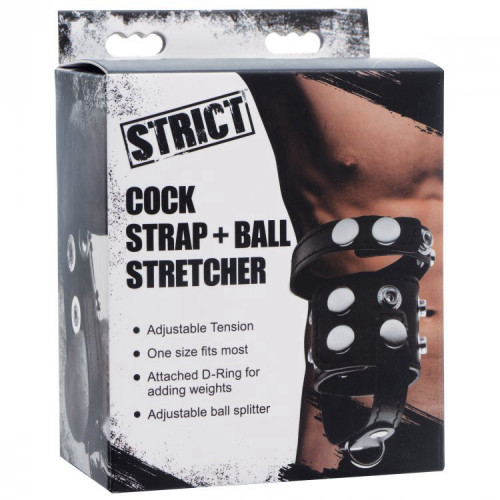 טבעת זקפה עם חובק לאשכים Cock Strap and Ball Stretcher
