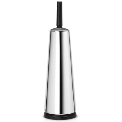 מברשת אסלה ניקל Brabantia, ברבנטיה מתוך קולקציית מברשות אסלה (מבט קדמי) - קל לניקוי ותחזוקה לשמירה על מראה חדש ומבריק