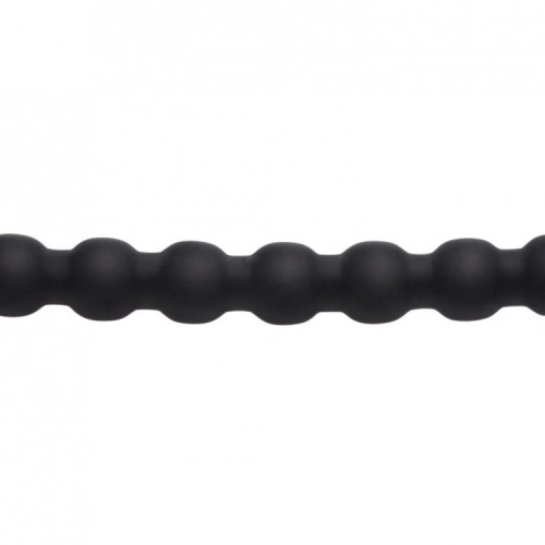 חוטר סאונדינג סיליקון רוטט לאיבר המין XR Brands - 7X Dark Chain Rechargeable Remote Silicone Sound