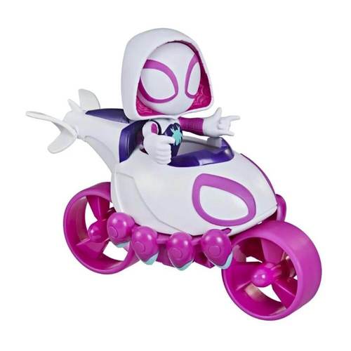 ספיידי דמות פנתר שחור ומכונית משוך וסע - SPIDEY