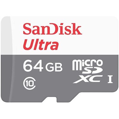 כרטיס זיכרון SanDisk Ultra SDSQUNR-064G 64GB Micro SD סנדיסק