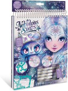 חוברת יצירה ייחודית נבולוס עם דפים שחורים ועטי ג