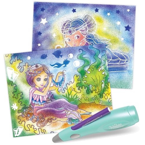 נבולוס - עט ספריי חשמלי נטען מרסס צבע מ-12 טושים מיוחדים המתחברים אליו 