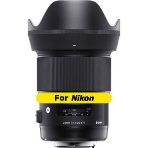 Sigma 28mm F1.4 DG HSM Art למצלמות Nikon יבואן רשמי