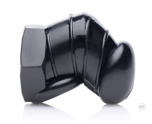 חגורת צניעות כלוב רך לאיבר המין של הגבר XR Brands- Detained Restrictive Chastity Cage