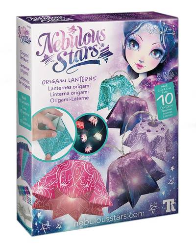 ערכה יצירה נבולוס להכנת שרשרת פנסי אוריגמי כולל מדבקות יהלומים נוצצות 