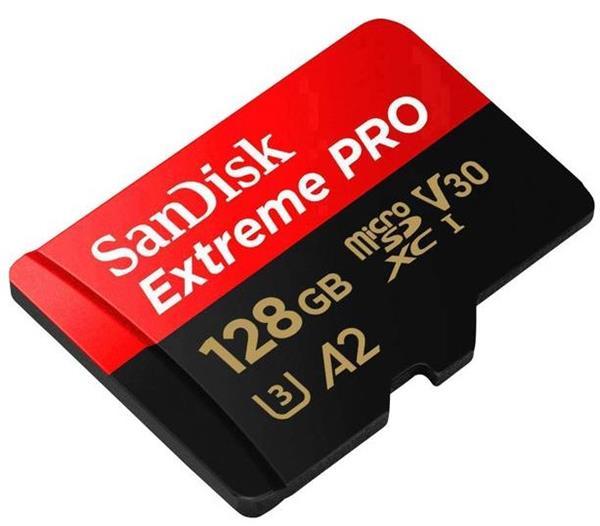 כרטיס זכרון Extreme Pro microSDXC 128GB + SD Adapter Sandisk Sandisk