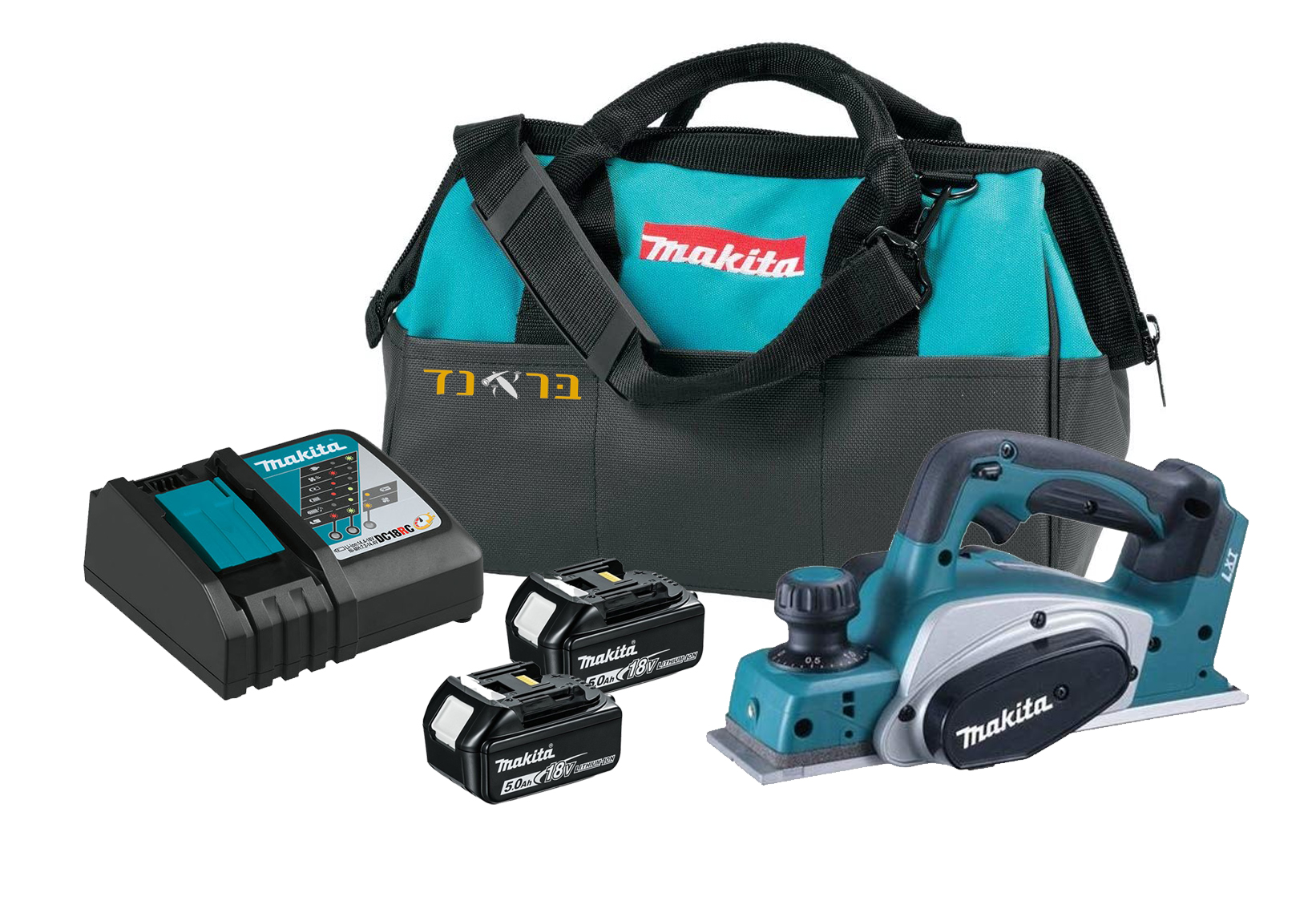 מקצוע 18V + שתי סוללות 5.0AH Makita