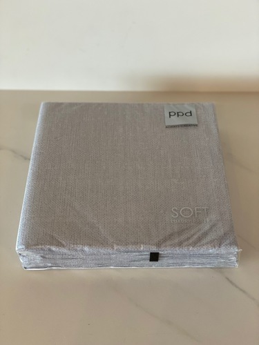 חבילת מפיות כותנה רכה אפור SOFT