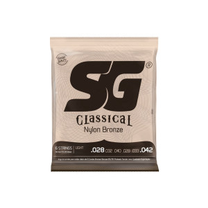 סט מיתרים לגיטרה קלאסית 028 String Nylon Bronze 65/35 Light Tension מבית SG