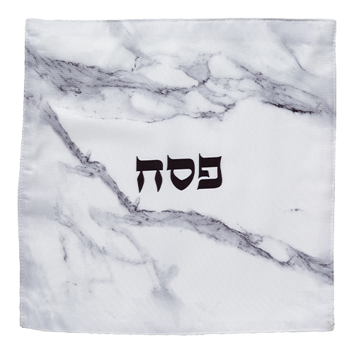 כיסוי למצה הדפסה שיש לבן 33*33 ס