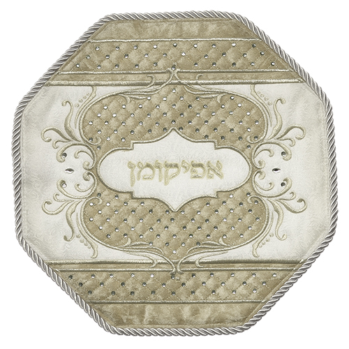 סט פסח מפואר משובץ באבנים 4 חלקים כיסוי פסח