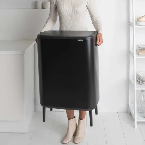 פח ברבנטיה למטבח 60 ליטר - BO Brabantia שחור מתוך קולקציית פחי אשפה למטבח (מבט נוסף) - פריט מעוצב לעיצוב חלל רחצה מודרני ויוקרתי