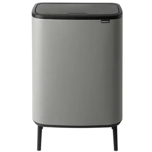 פח ברבנטיה למטבח 60 ליטר - Brabantia BO אפור - בטון מתוך קולקציית פחי אשפה למטבח (דגם מלא) - איכות פרימיום בלתי מתפשרת ואחריות מלאה