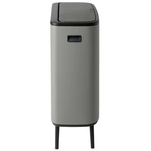 פח ברבנטיה למטבח 60 ליטר - Brabantia BO אפור - בטון מתוך קולקציית פחי אשפה למטבח (תצוגה מזווית עליונה) - פריט מעוצב לעיצוב חלל רחצה מודרני ויוקרת