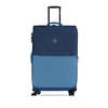 מזוודת טרולי גדולה 28 אינץ' בנפח 105 ליטר עם גלגלים וידית טלסקופית בצבע כחול-תכלת 