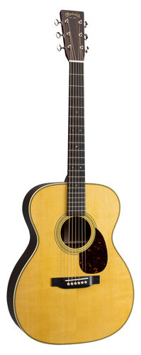 גיטרה אקוסטית מוגברת + ארגז MARTIN OM28E L.R Baggs