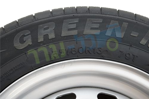 גלגל כולל חישוק 5 ברגים 155/80R13 קוד עומס 79T 