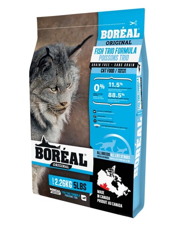 מזון יבש לחתולים בוגרים - Boreal אוריג'ינל מיקס דגים 2.26 ק