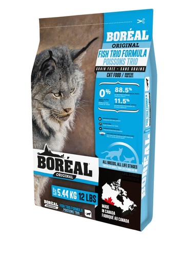 מזון יבש לחתולים בוגרים - Boreal אוריג'ינל מיקס דגים 5.44 ק