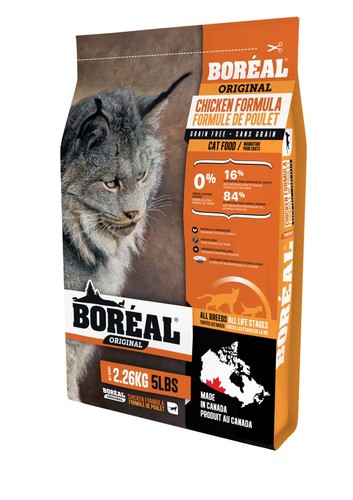 מזון יבש לחתולים בוגרים - Boreal אוריג'ינל עוף 2.26 ק