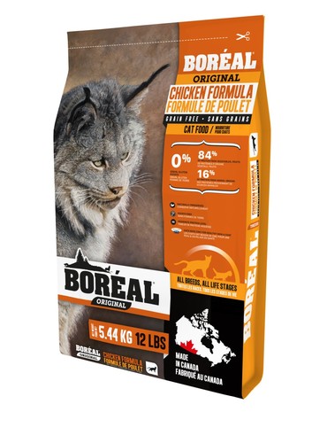 מזון יבש לחתולים בוגרים - Boreal אוריג'ינל עוף 5.44 ק