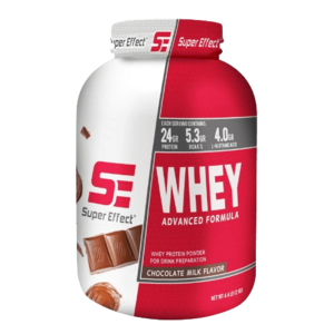 אבקת חלבון WHEY בטעם שוקו | 24 גרם חלבון | 5.3 גרם חומצות אמינו | 4.0 גרם חומצה ל-גלוטמין | 2 ק"ג | כשר חלבי | Super Effect סופר אפקט